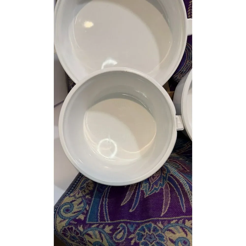 3 Piece Stunning Vintage Princess House Nouveau 3 Pc Heavy French Cookware Set